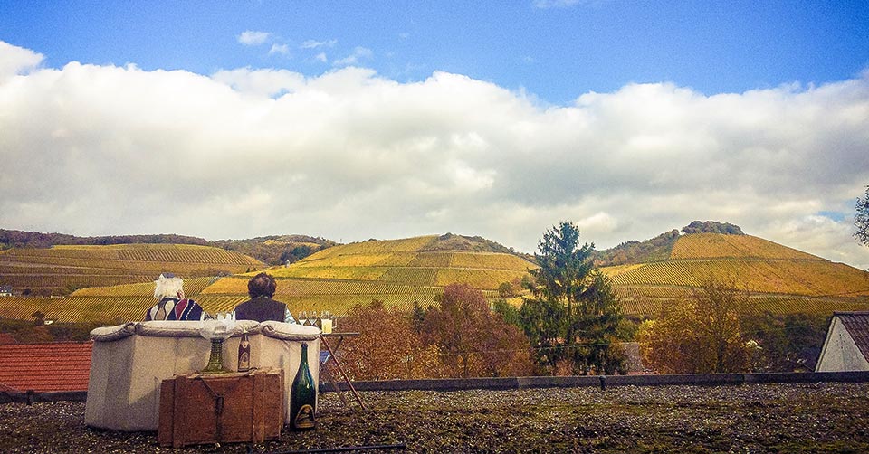 Blick über die Weinberge des Nahetals